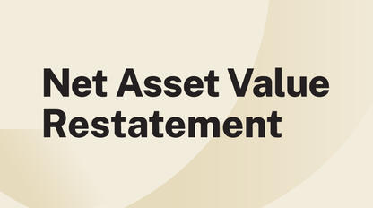 Net Asset Value Restatement PFIX